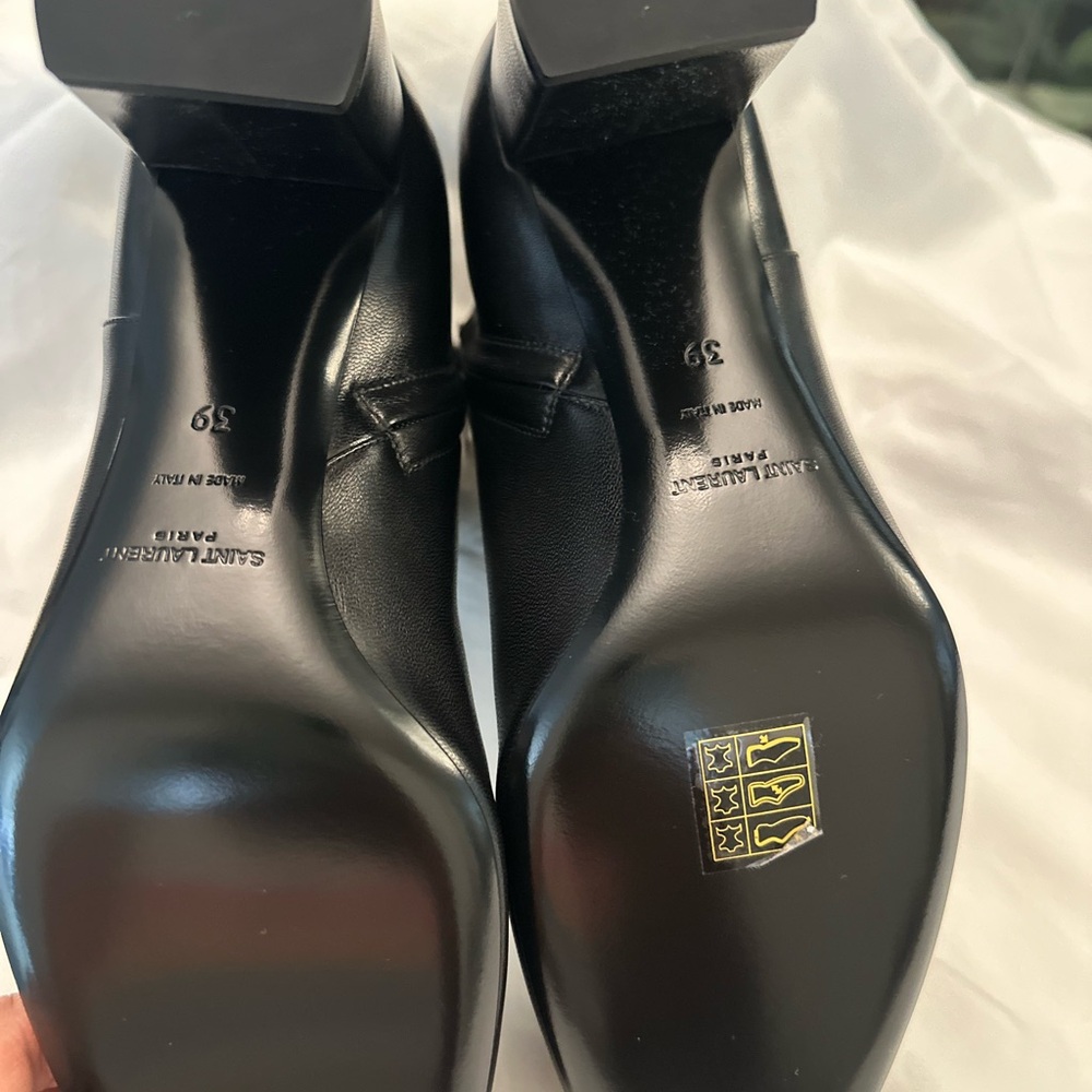 Saint Laurent Black Ankle Boots - Picture 4 of 5